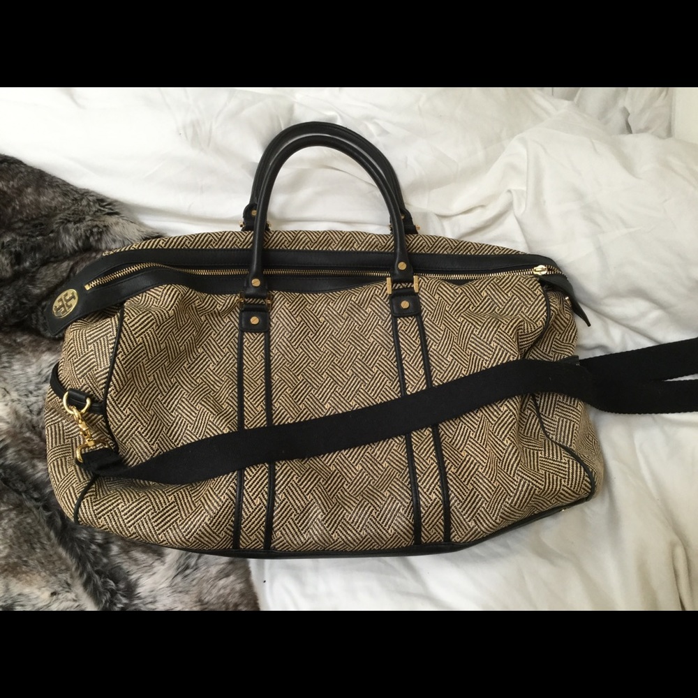 Tory Burch large weekender shoulder crossbody bag